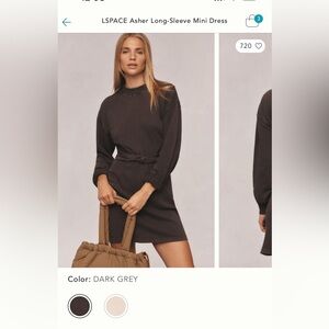 L SPACE Asher sweatshirt dress size S NWT